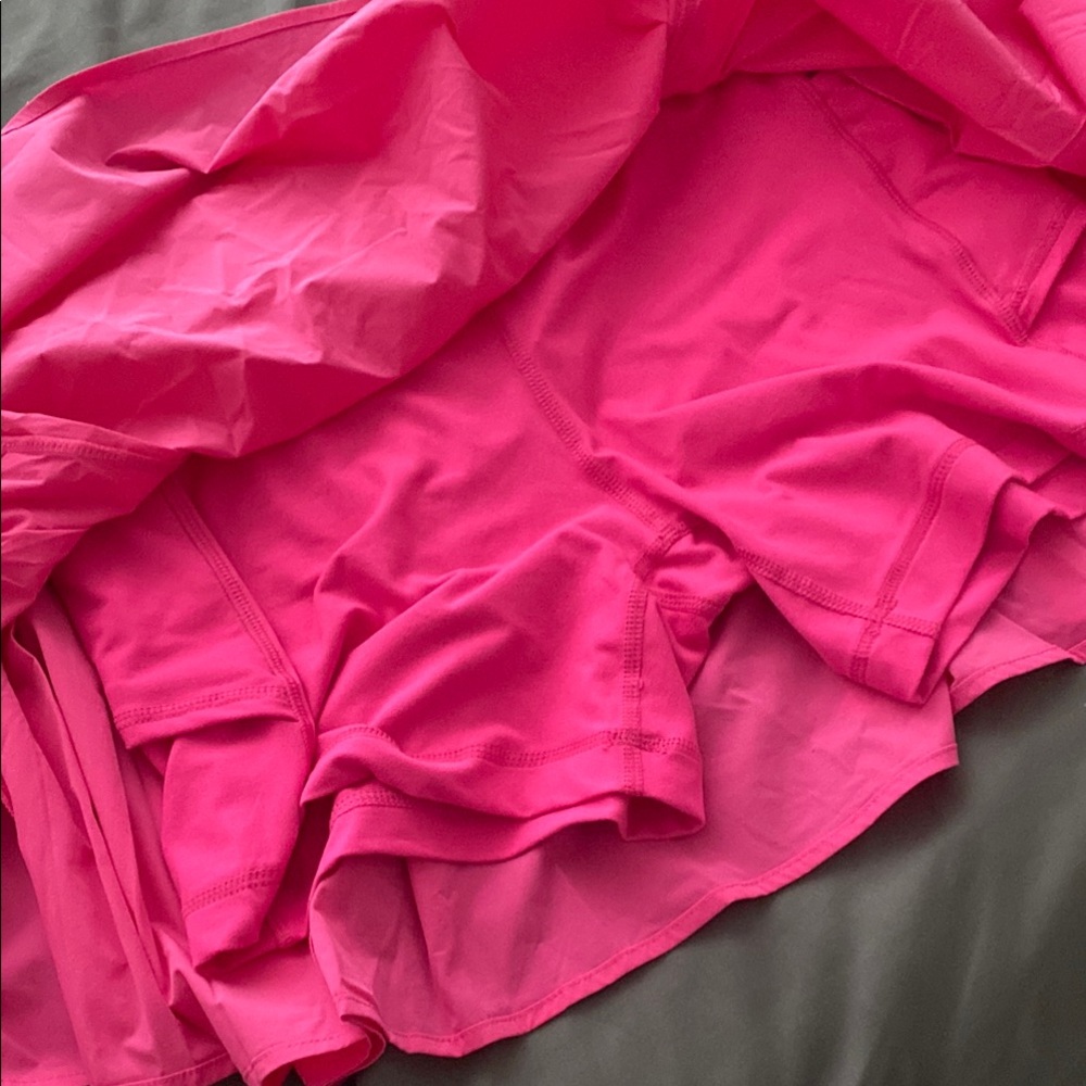 Vibrant Pink Women's Tennis Skirt - Picture 2 of 2